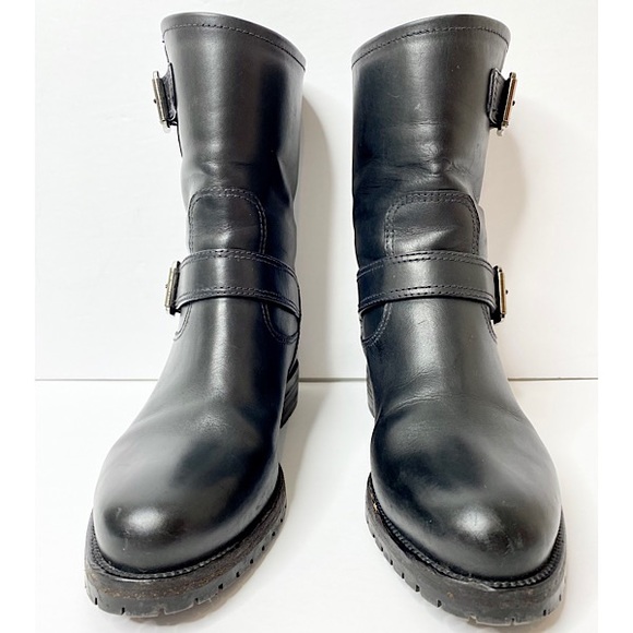 Authentic Prada Calf Leather Moto Boots - Picture 4 of 16
